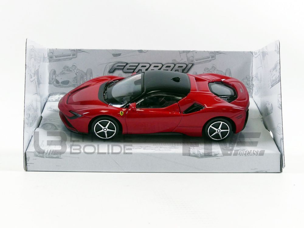 Voiture Bburago Ferrari Signature - 488 GTB 1:18 Rouge - Voiture