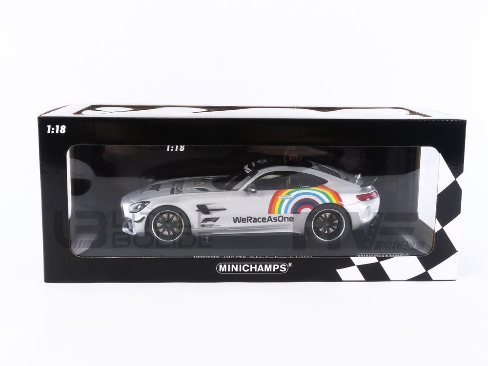 Miniature Mercedes AMG GTR Safety Car F1 2020 Minichamps 1/18 – Motors  Miniatures