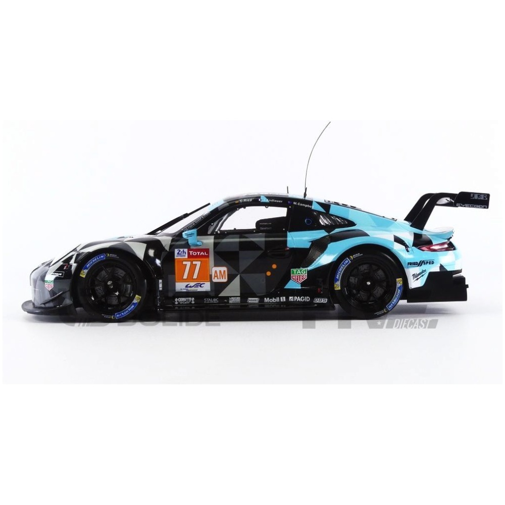 IXO 1/18 - PORSCHE 911 (991) RSR - Winner LMGTE AM Le Mans 2018