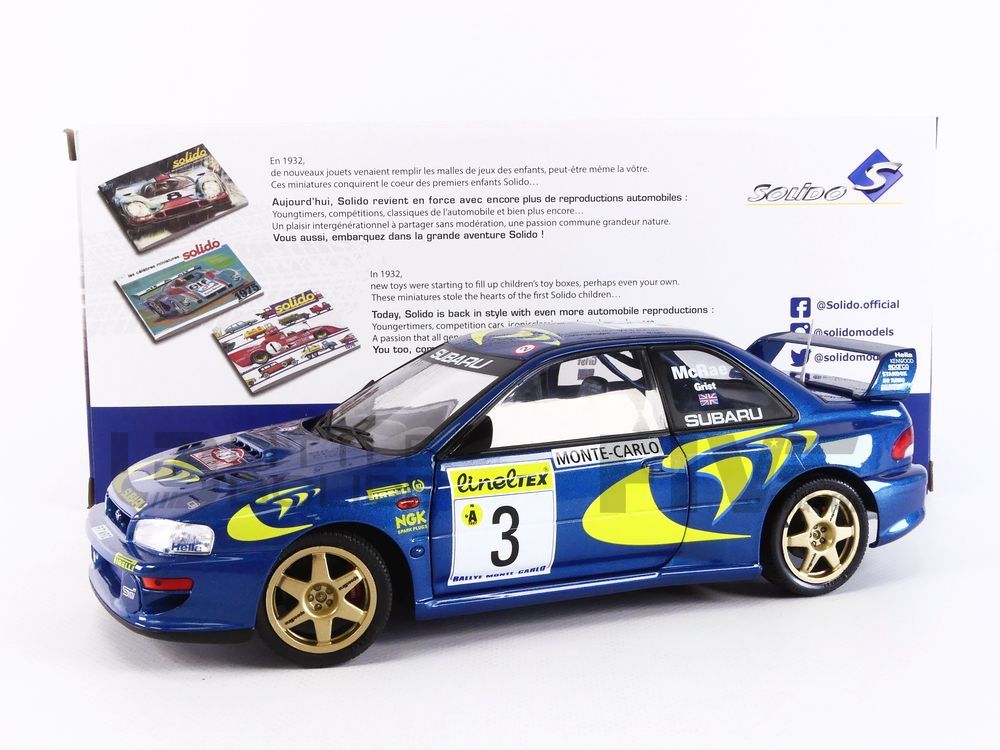 Solido 1:18 Subaru Impreza 22b Rally – Mobile Garage HK