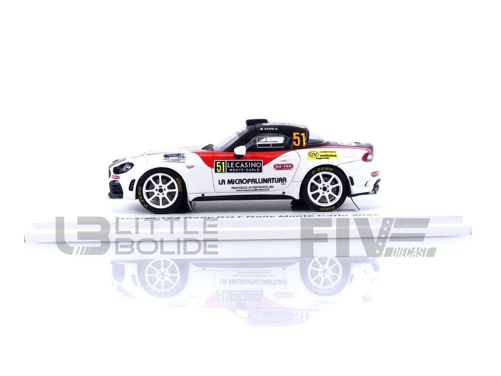 SPARK 1/43 – ABARTH 124 Rally RGT – Monte Carlo 2022 – Little Bolide