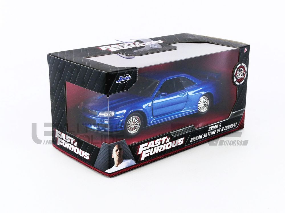 JADA TOYS 1/32 – NISSAN Skyline GT-R (R34) ? Fast and Furious – 2002 –  Little Bolide