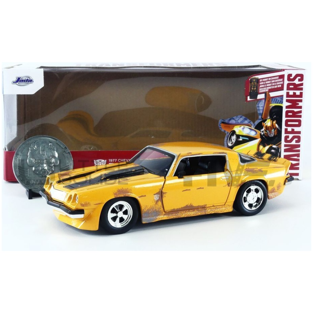 JADA TOYS 1/24 – CHEVROLET Camaro Transformers Bumblebee – 1977 - Little  Bolide