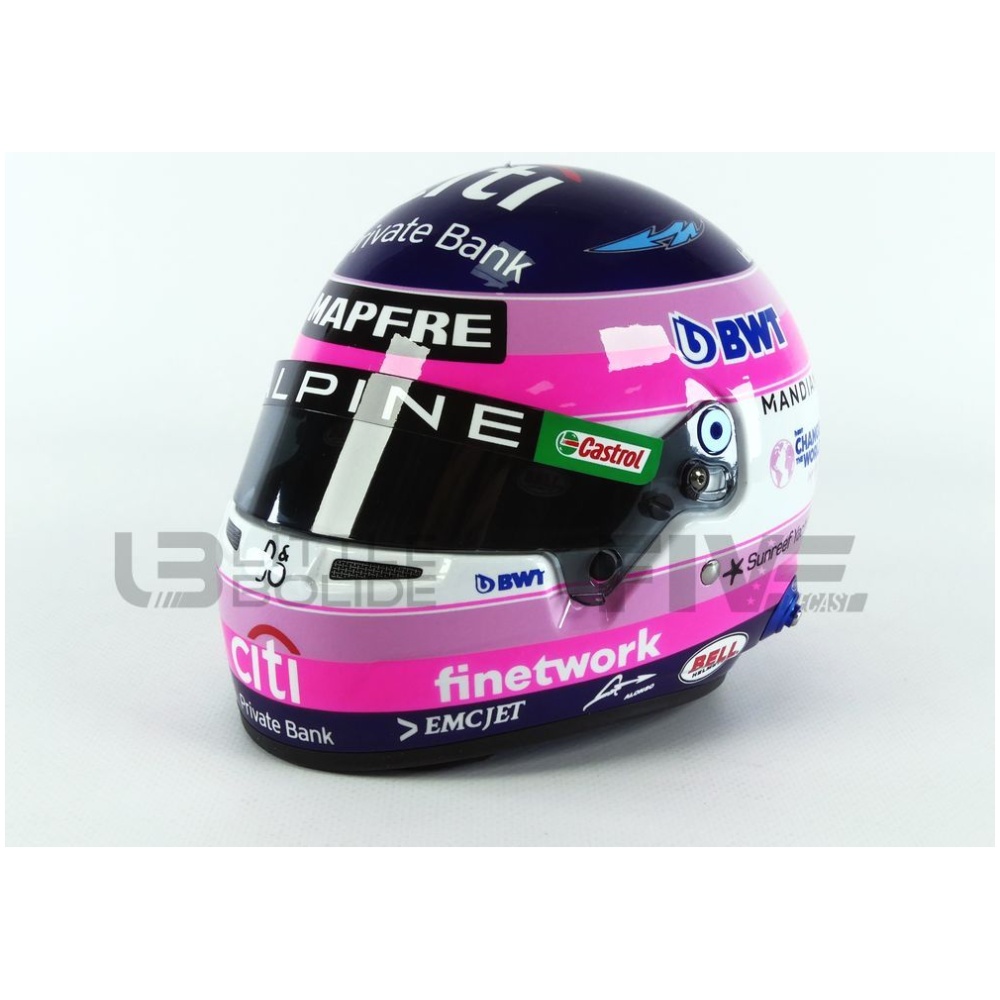 Fernando Alonso casque miniature Formule 1 2022 1/2