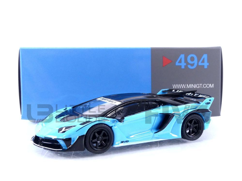  True Scale Miniatures Model Car Compatible with Lamborghini  LB-Silhouette Works Aventador GT EVO (Blue) Limited Edition 1/64 Diecast  Model Car MGT00494 : Arts, Crafts & Sewing