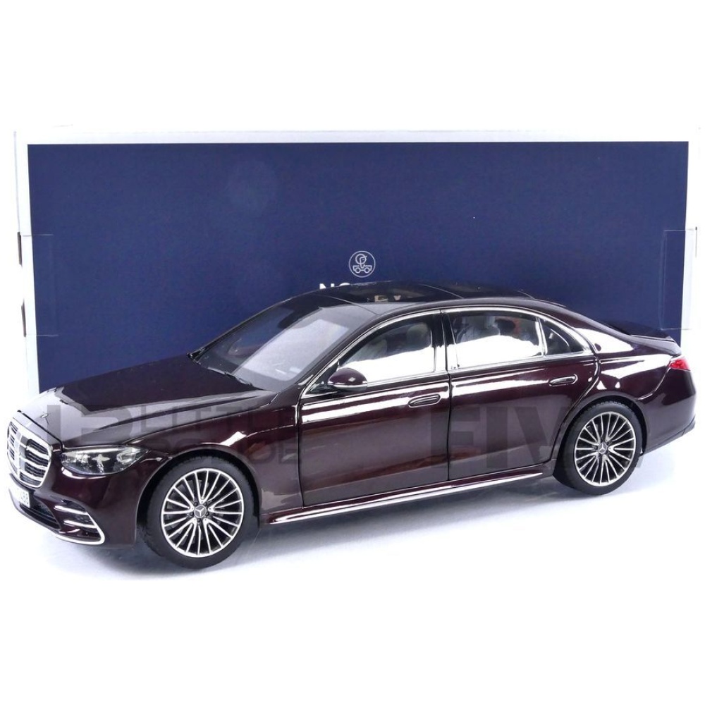 NOREV 1:18 2021 Mercedes Benz S-Class Diecast Car Model For Black With  Beige Interior Collection Gift