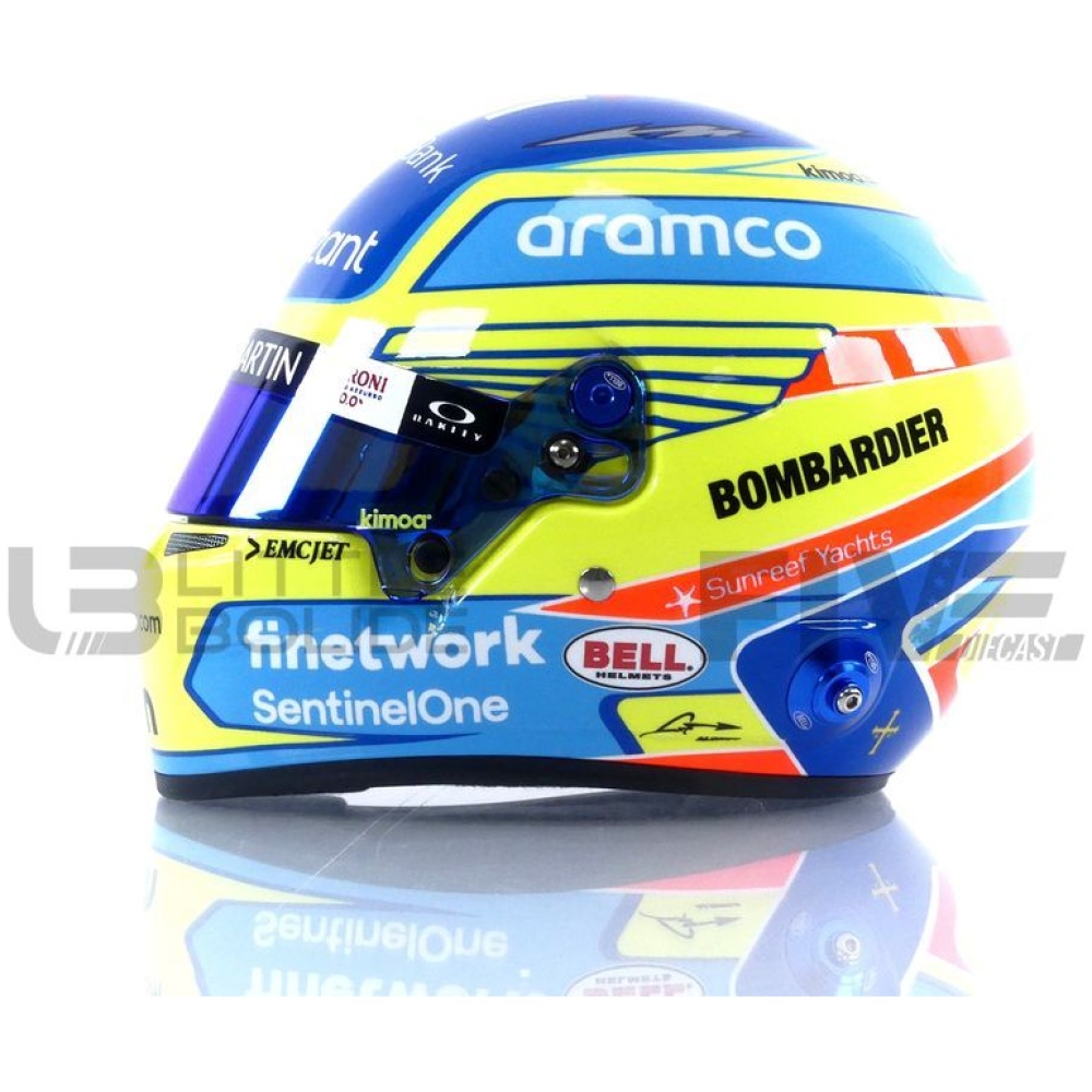 Fernando Alonso 2023 - 1:2 Scale Bell F1 Mini Helmet