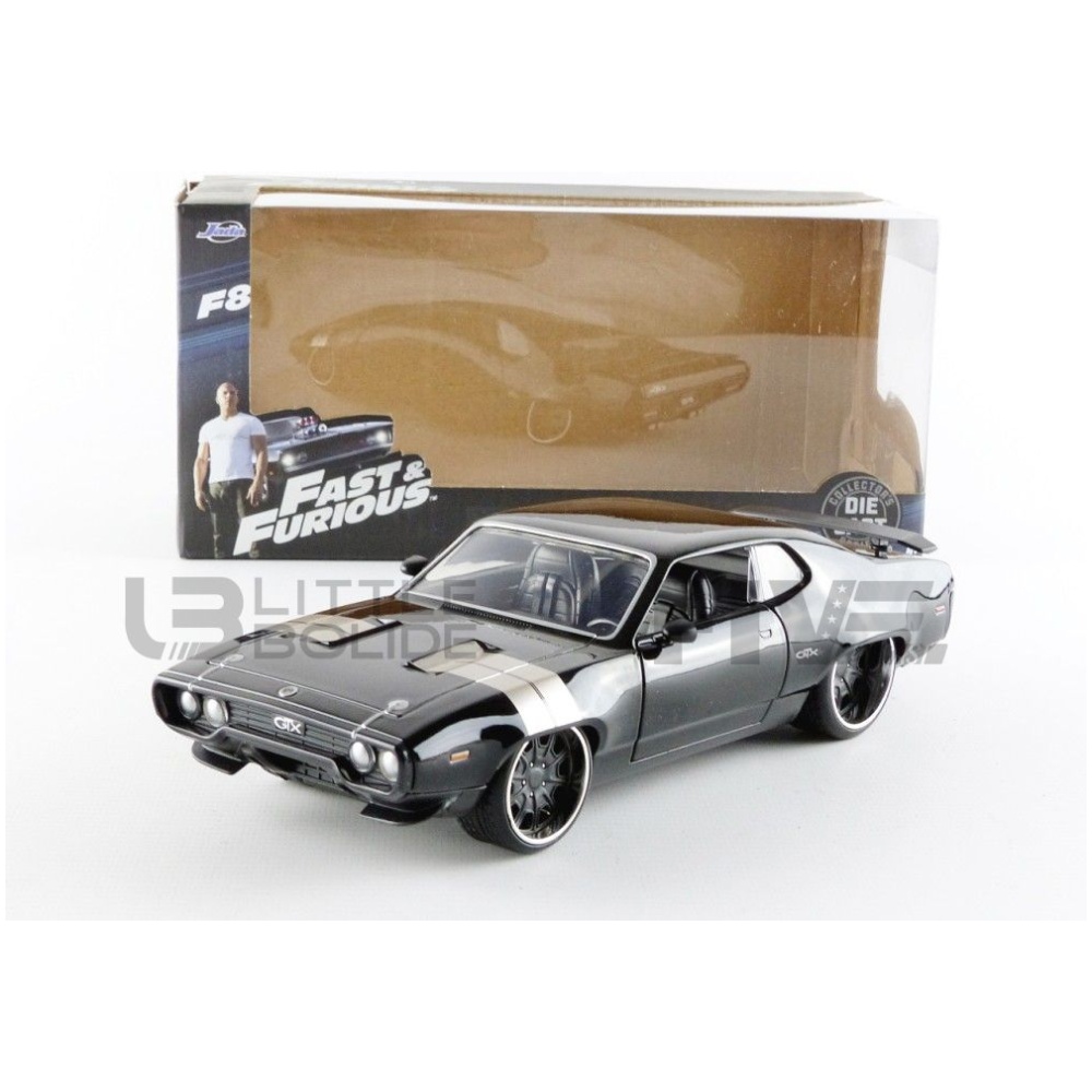Jada Toys Fast & Furious 8-Dom's '72 Plymouth GTX Miniature Voiture de  Collection, 98292BK, Noir,unisex-adult : Jada: : Jeux et Jouets