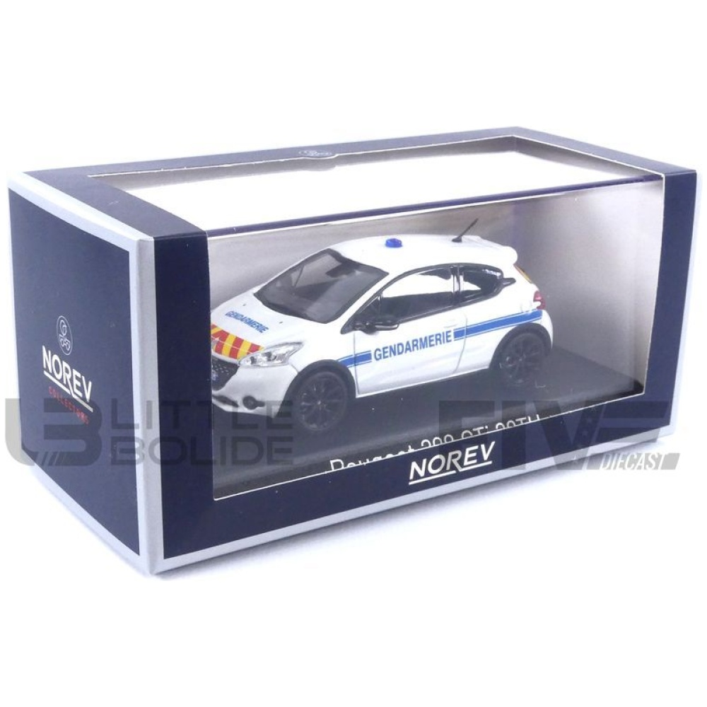 Voiture Miniature de Collection - NOREV 1/43 - PEUGEOT 208 GTi 30th  Gendarmerie - 2014 - White - 472829 - Cdiscount Jeux - Jouets