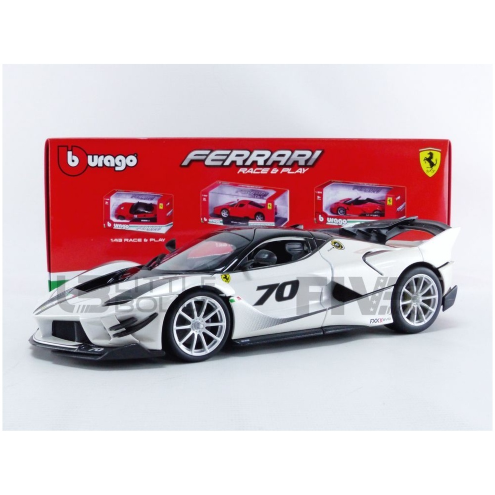 Bburago 1:18 Scale Race & Play Ferrari FXX K EVO Die Cast Vehicle