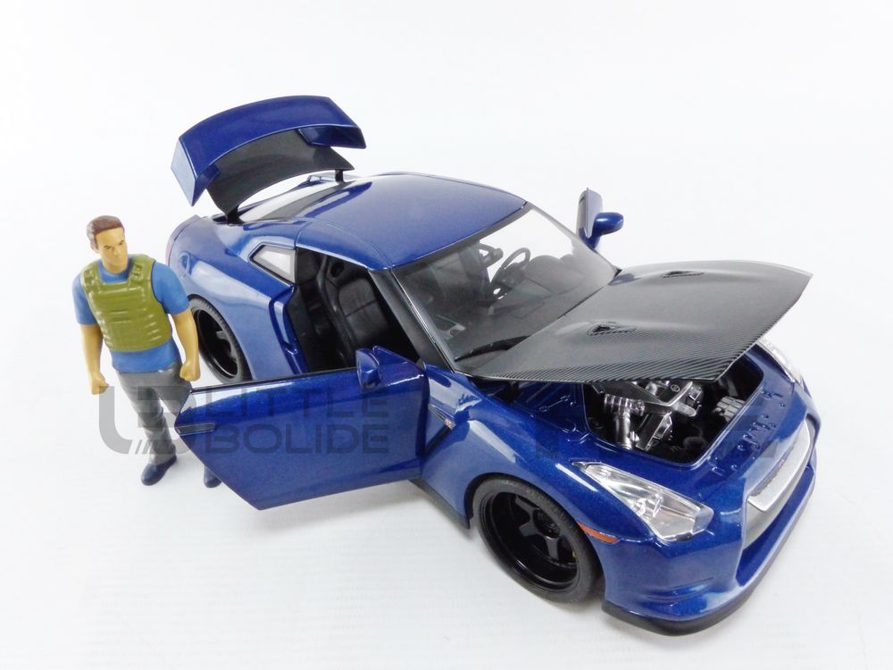 Voiture Miniature de Collection JADA TOYS 1-18 - NISSAN GT-R35 + Brian  Figure - 2009 - Fast And Furious 7 - Blue / Carbone - 31142BL - Metal -  Voiture - Achat & prix