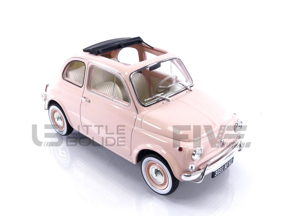 Norev 1/18 Fiat 500 L 1968 Pink with special birth pack