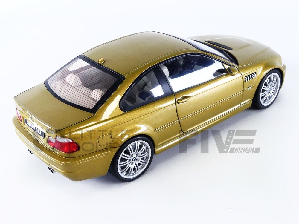 名入れ無料】 BMW 1/18 solido M3 2000 イエローメタリック Coupe E46