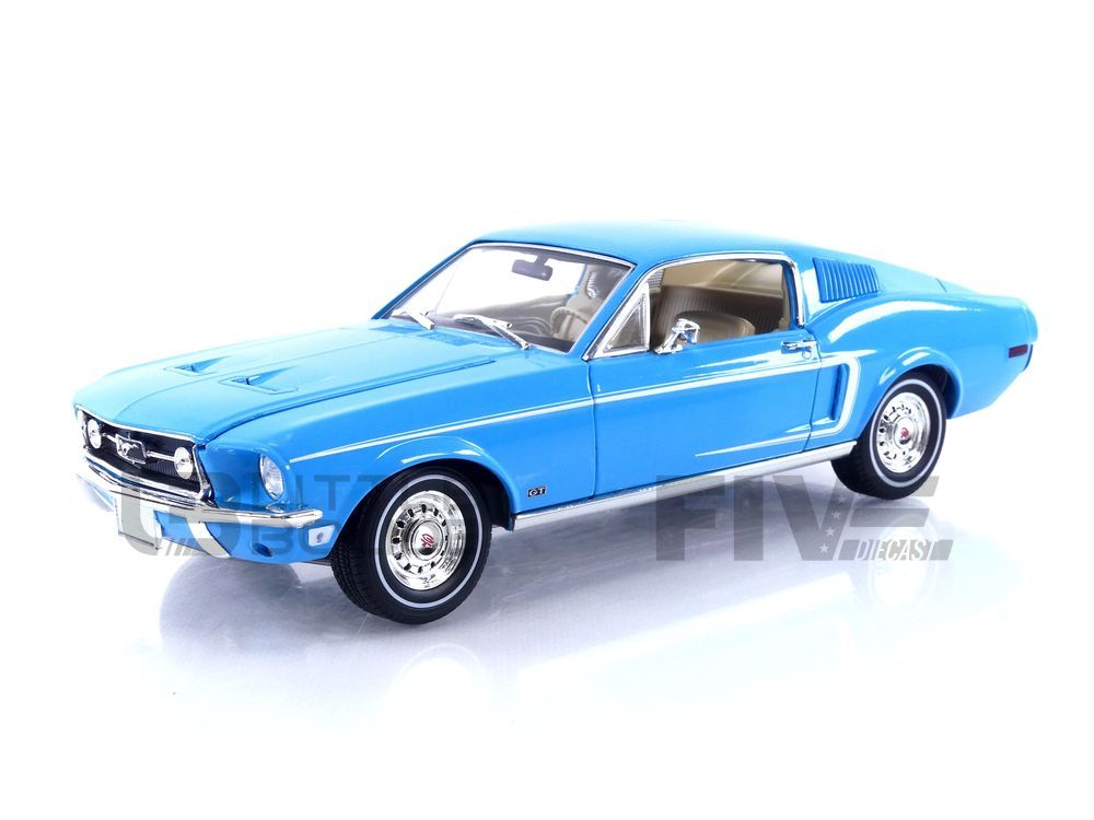 1968 Ford Mustang GT Fastback - Highland Green - 1:18 Diecast Model Car by  Greenlight Collectibles - The Baseball Card King, Inc.