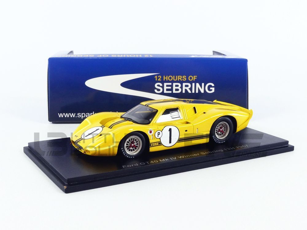 SPARK 1/43 - FORD GT40 - Winner Sebring 1967