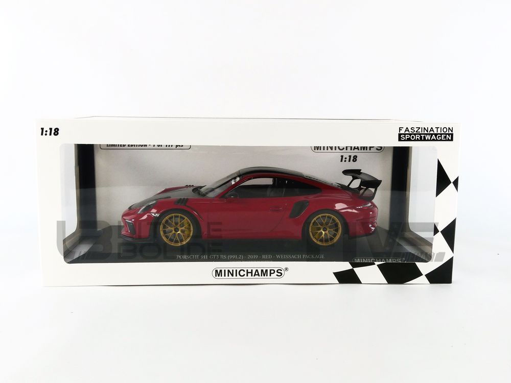 MINICHAMPS 1/18 – PORSCHE 911 GT3 RS (991.2) – Weissach Package 