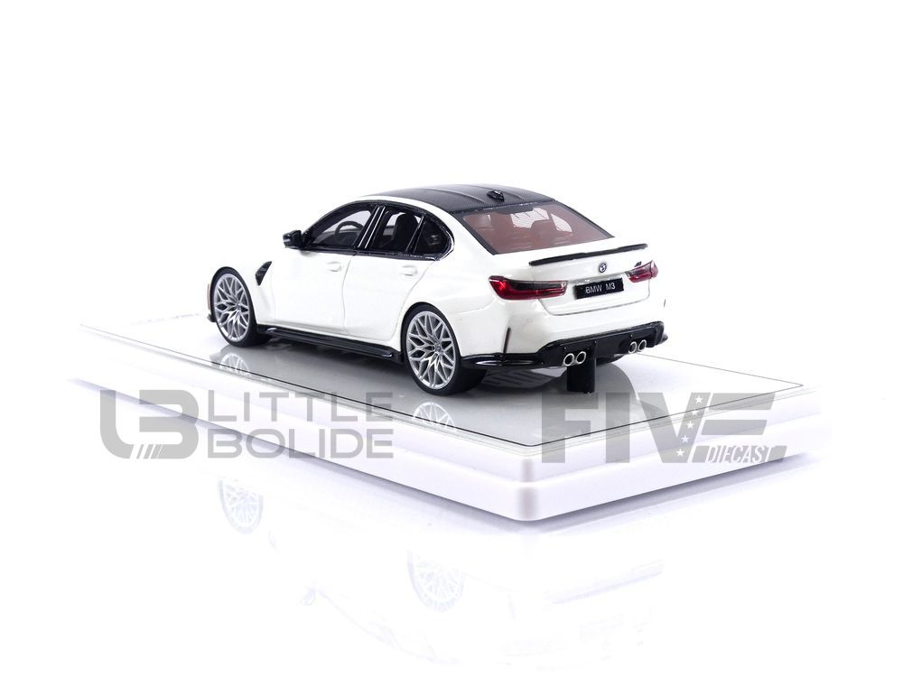 BMW M3 Competition G80 Alpine White Truescale TSM430558 - Miniatures Autos  Motos