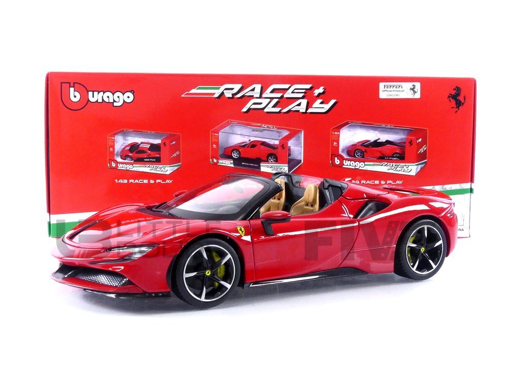 Bburago 1:18 Ferrari SF90 Spider Año de construcción 2021 rojo 18016CAR /  16016CAR modelo coche 18016CAR / 16016CAR 4893993014453 8719247784094