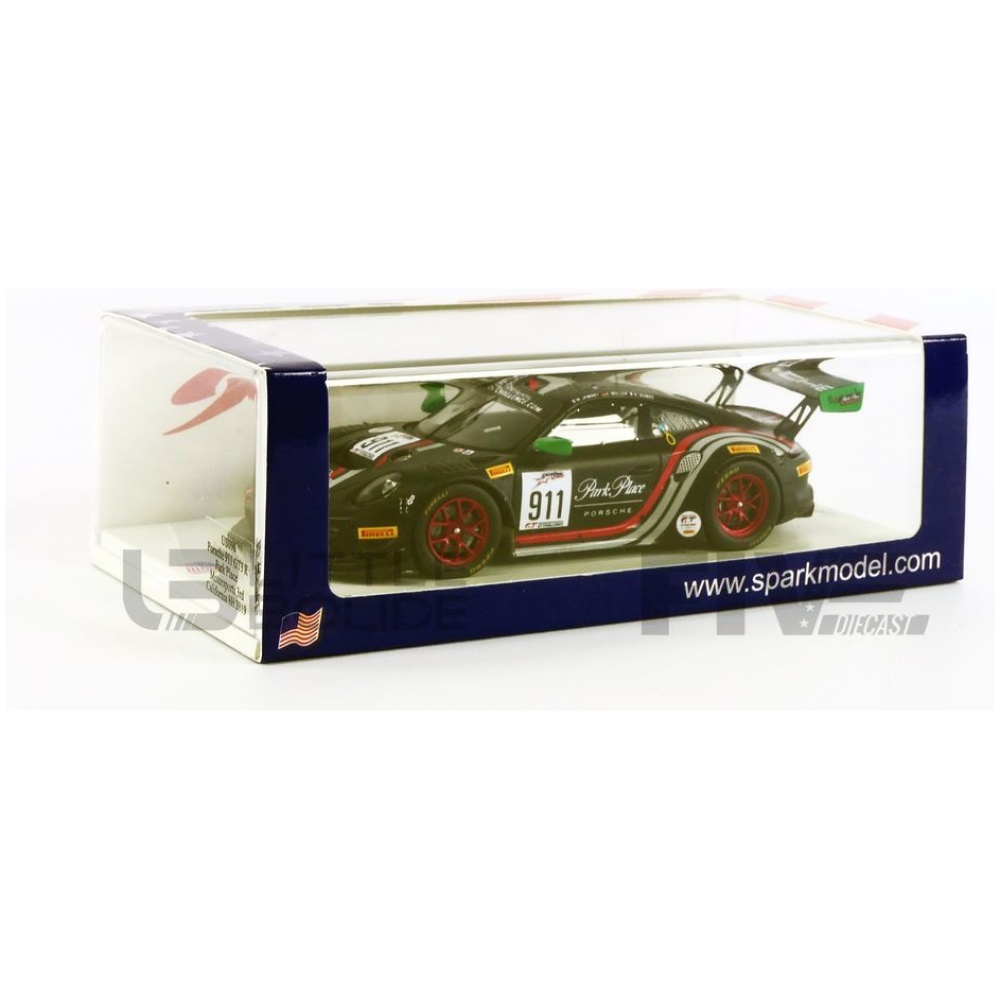 Porsche 911 GT3 R Type 991 n° 911 3ème 8h Californie 2019 1/43 Spark US096