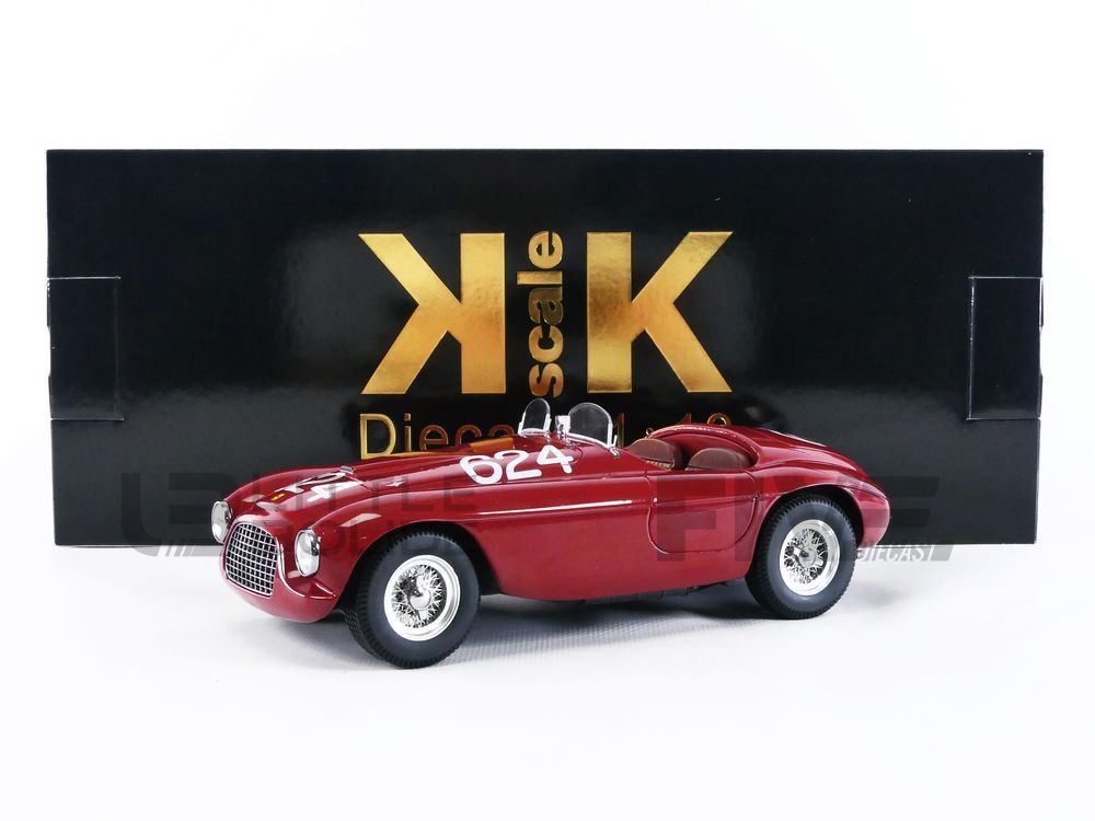 KK SCALE MODELS 1/18 – FERRARI 166 MM – Winner Mille Miglia 1949 
