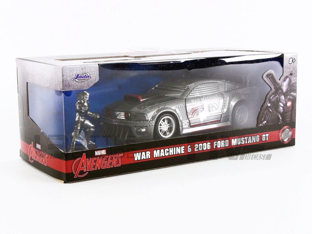 Jada Toys Marvel Avengers War Machine And 2006 Ford Mustang GT 1:32 Diecast  NEW
