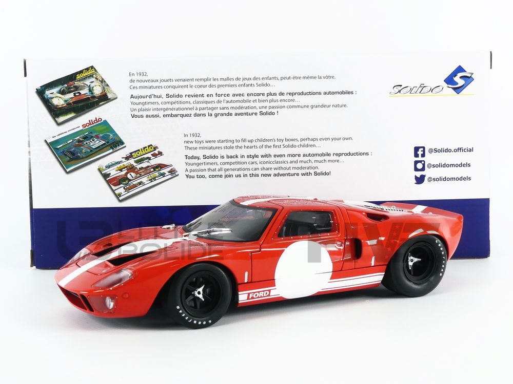 SOLIDO 1/18 - FORD GT40 MK1 - 1968