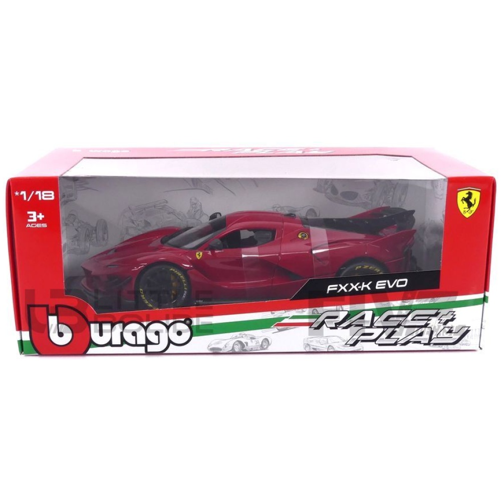 Diecast Ferrari FXX K Evo #54 Michael Luzich Signature Series 1/18  Diecast Model Car by Bburago 
