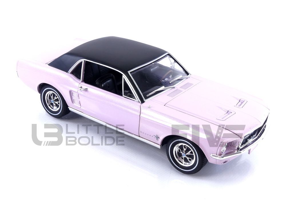 Miniature Ford Mustang 1967 1/18 Greenlight 1967 Coupe Rouge
