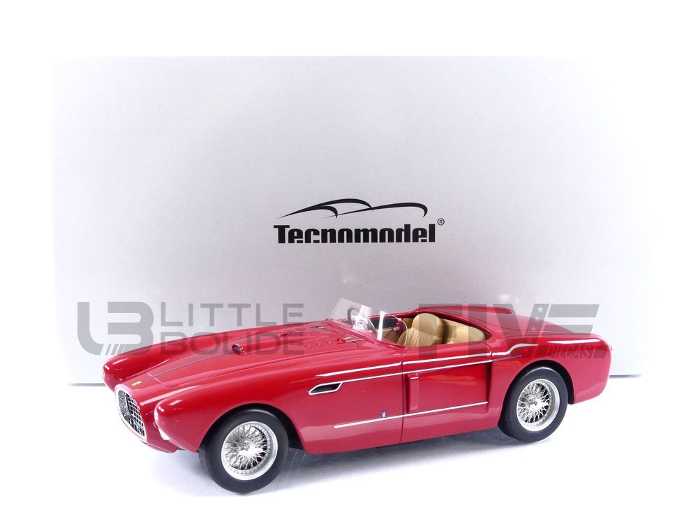 1953 Ferrari 340 Mexico Spyder Silver Metallic With Red Interior mythos  Series Ltd Ed To 50 Pcs 1/18 Model Car By Tecnomodel : Target