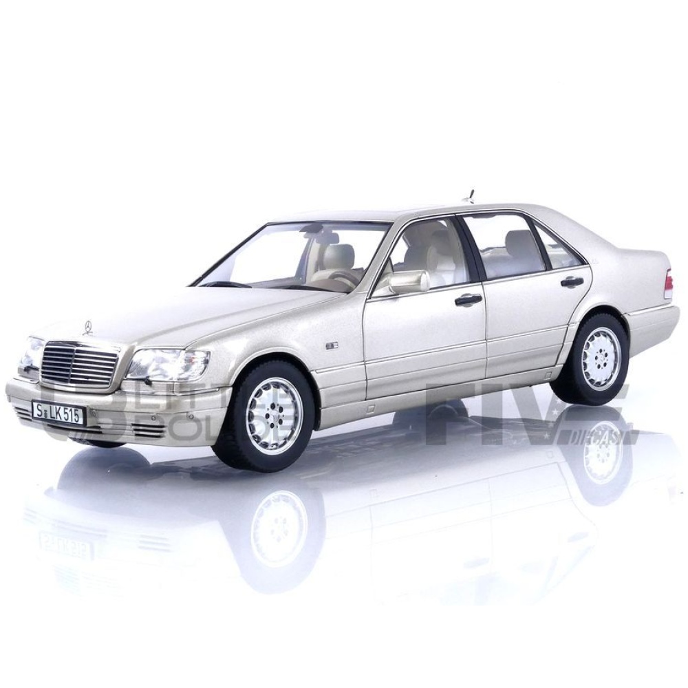1997 Mercedes-Benz S600 Smoke Silver Metallic 1/18 Diecast Model Car by  Norev