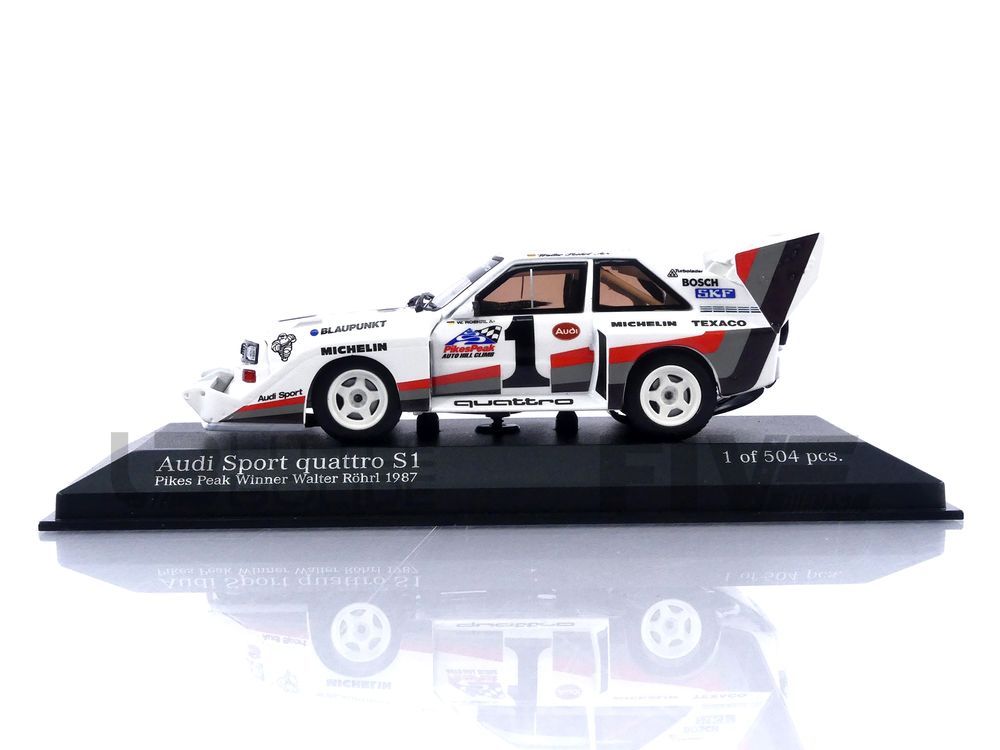 MINICHAMPS 1/43 - AUDI Quattro S1 - Winner Pikes Peak 1987