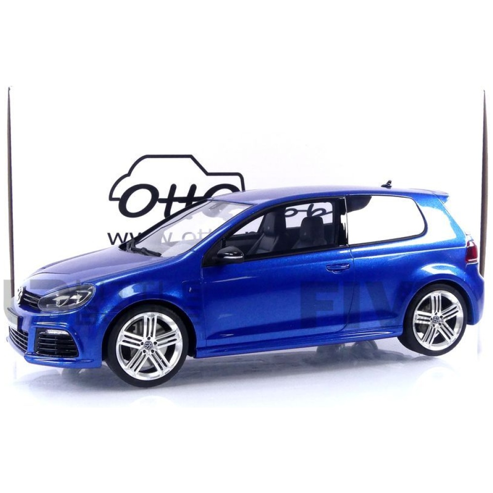Modellauto Volkswagen Golf VI R 2010 Rising Blue OttO mobile 1:18