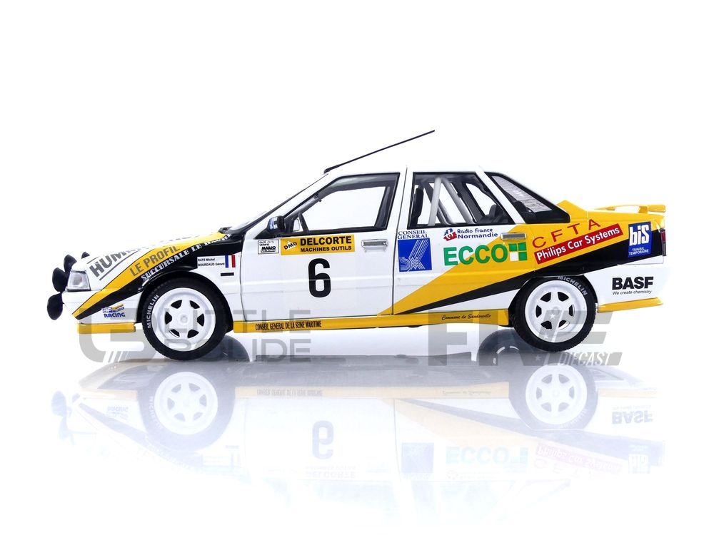 Solido 1:18 RENAULT R21 TURBO GR.A WHITE #15 M.RATS / M.MENARD RALLY  CHARLEMAGNE 1991 (S1807704) Diecast Car Model Available Now