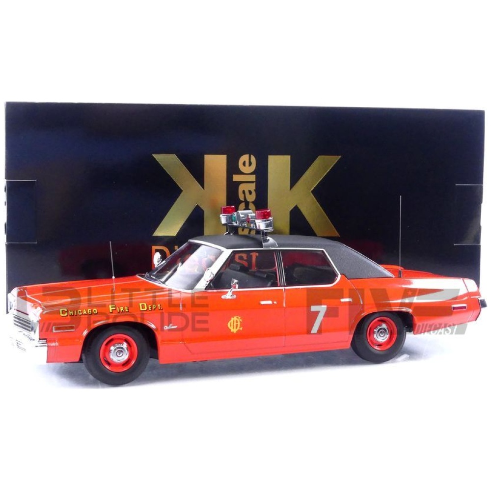 KK SCALE MODELS 1/18 – DODGE Monaco Chicago Fire Department – 1974 