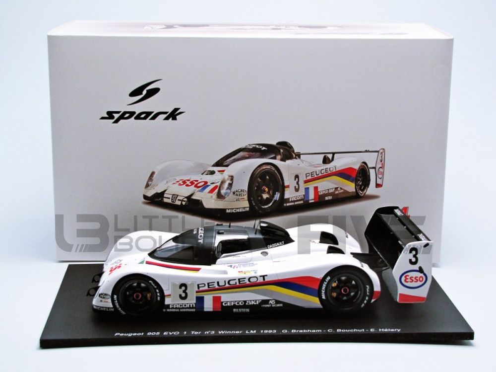 SPARK 1/18 – PEUGEOT 905 Evo 1 Ter – Winner Le Mans 1993 - Five 
