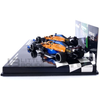 MINICHAMPS 1/43 - MCLAREN MCL35M - 2x Cars Set - Italian GP 2021