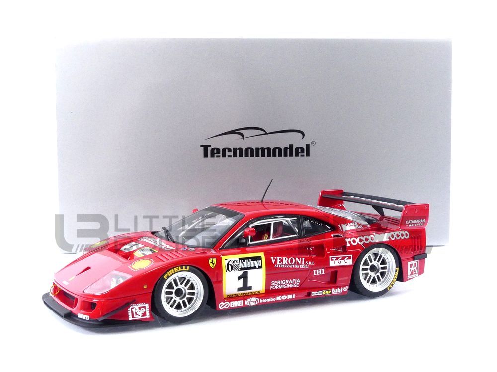 TECNOMODEL MYTHOS 1/18 - FERRARI F40 GTE - Winner Vallelunga Gold Cup 1996