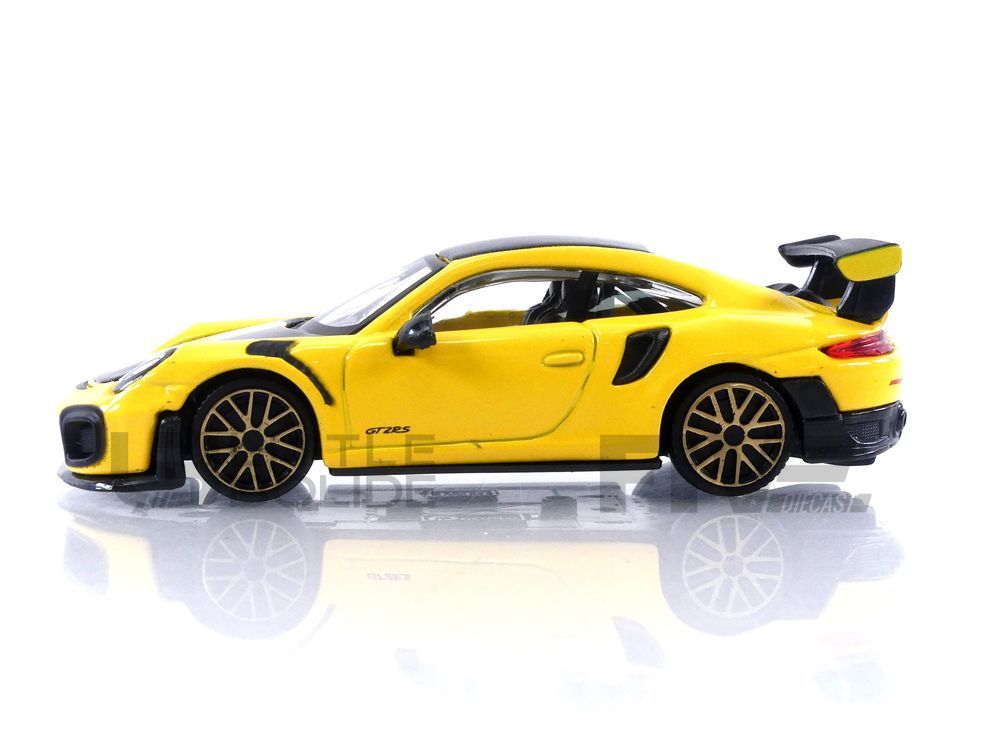 1/43 ポルシェ イエロー ブラック Bburago Porsche 911 GT2 RS yellow black 1:43 新品 梱包サイズ60