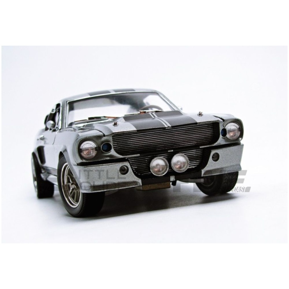 Miniature Collection Car - GREENLIGHT Collectibles 1/12 - FORD Mustang  Shelby - GT 500 Eleanor - 1967 - Grå / Svart - 12102