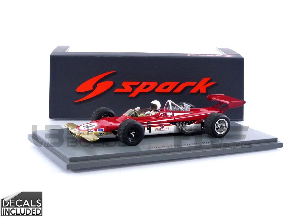 SPARK 1/43 – LOTUS 63 – French GP 1969 - Five Diecast