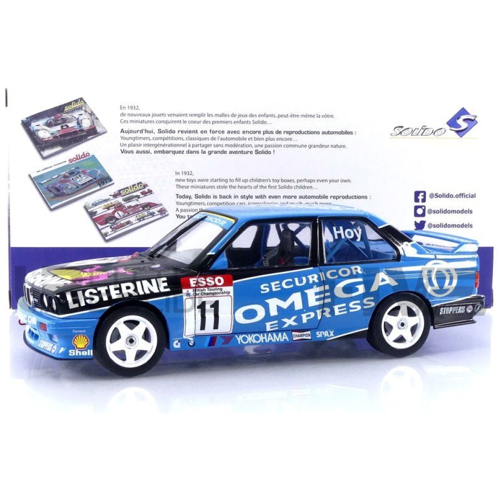 SOLIDO 1/18 – BMW E30 M3 – BTCC 1991 - Five Diecast
