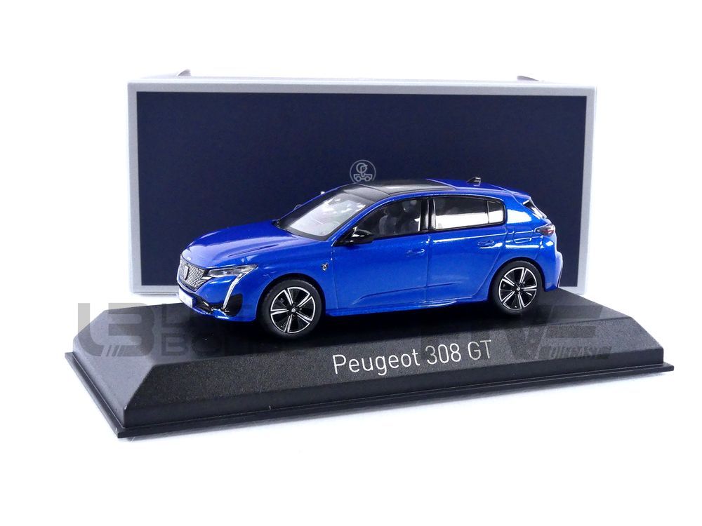 NOREV 3 inches 1/60. Peugeot 308 Blue mk1 Restyled. New IN Box