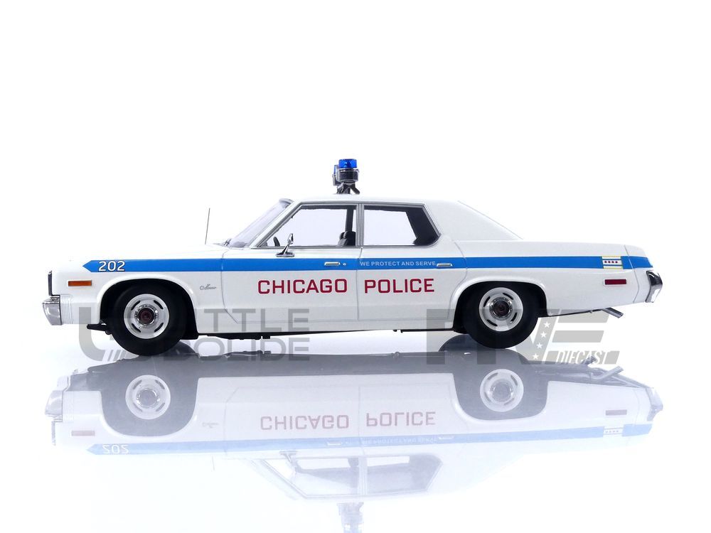 KK SCALE MODELS 1/18 - DODGE Monaco Chicago Police - 1974