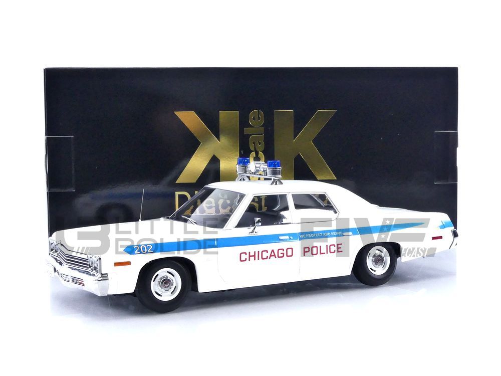 KK SCALE MODELS 1/18 – DODGE Monaco Chicago Police – 1974 - Five 