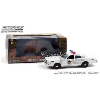greenlight collectibles 24 dodge coronet  hazzard county sheriff  1975 road cars military and emergency
