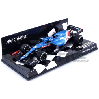 minichamps 43 alpine f1 team  a521  qatar gp 2021 racing cars formula 1