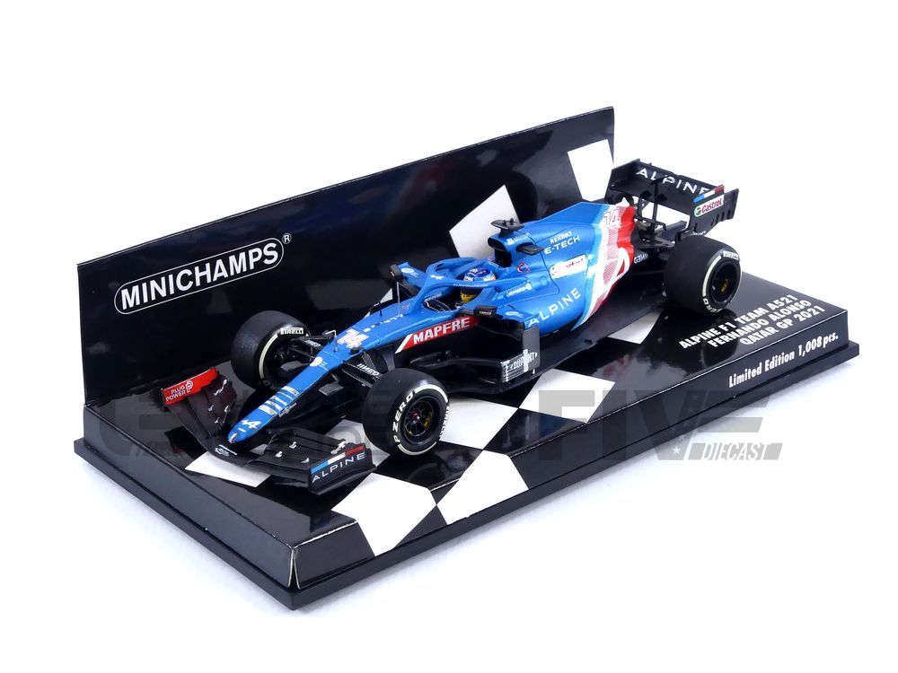 MINICHAMPS 1/43 - ALPINE F1 TEAM A521 - Qatar GP 2021