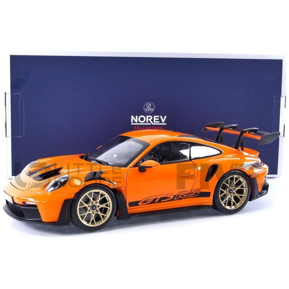 Norev Porsche 911 992 GT3 Coupe Orange 1/18 Diecast Car