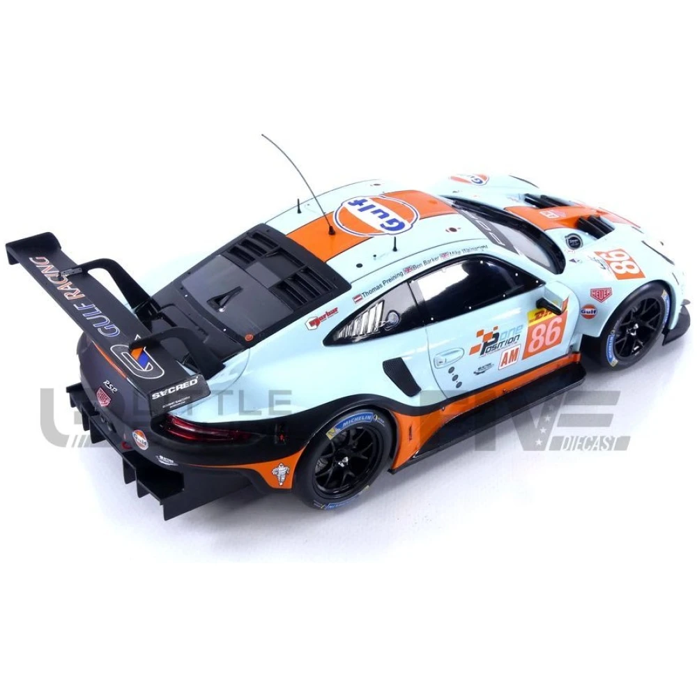 ixo 18 porsche 911 rsr  sebring 2019 racing cars racing gt
