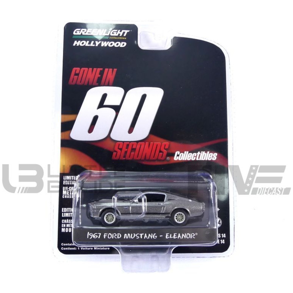 greenlight collectibles 64 ford mustang shelby  gt 500 custom  eleanor movie and music
